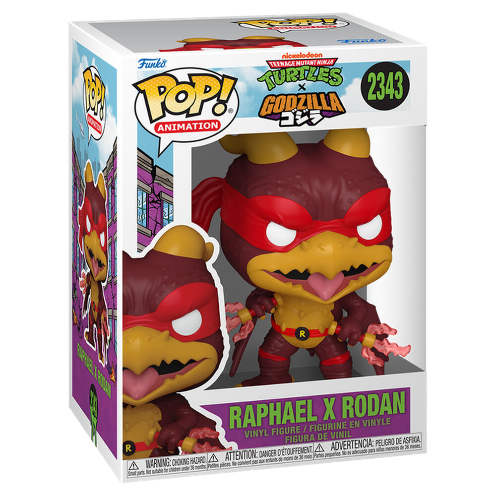 Godzilla x Turtles Figura POP! Animation Vinyl Raphael X Rodan 9 cm