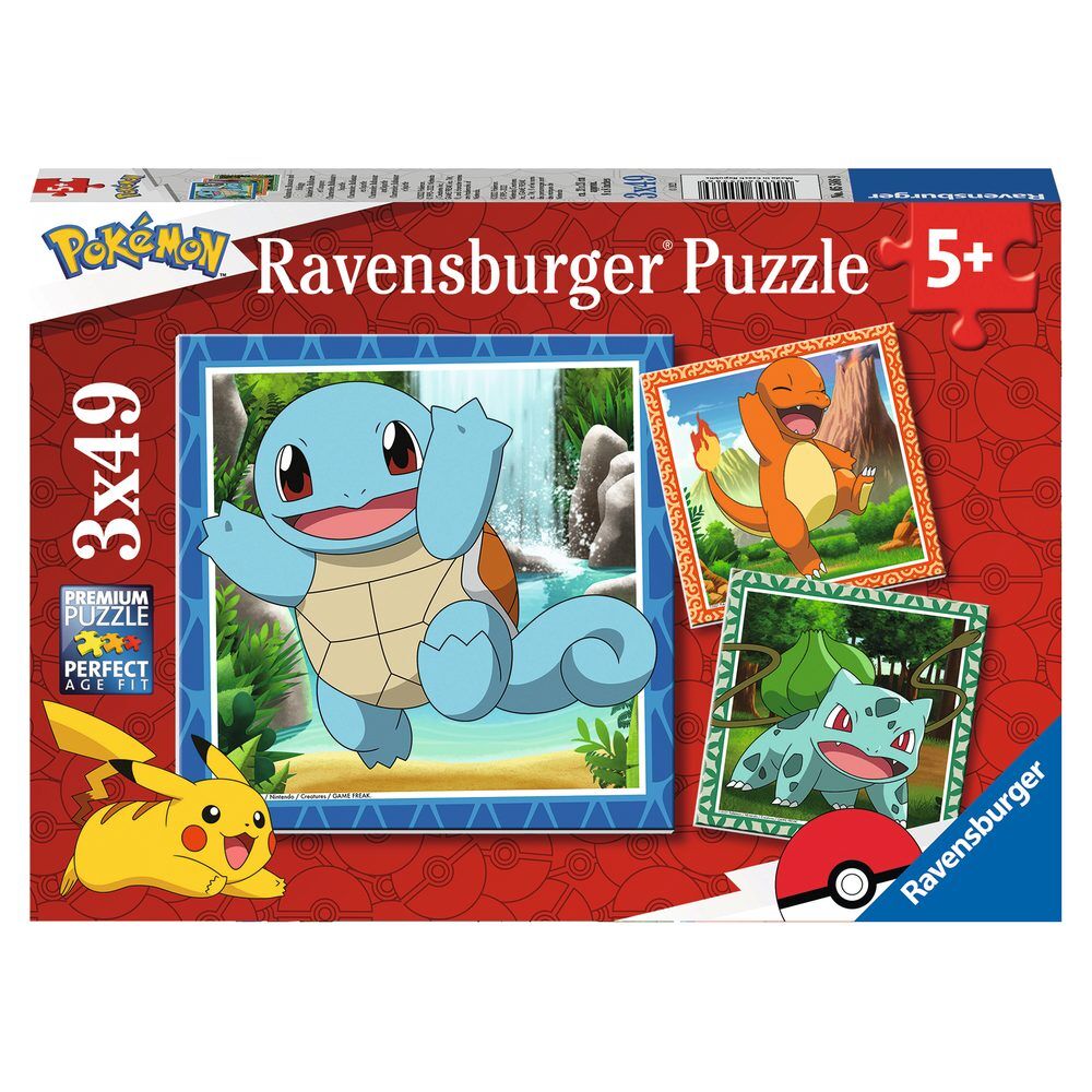Puzzle Pokemon 3x49pzs Frikytopia