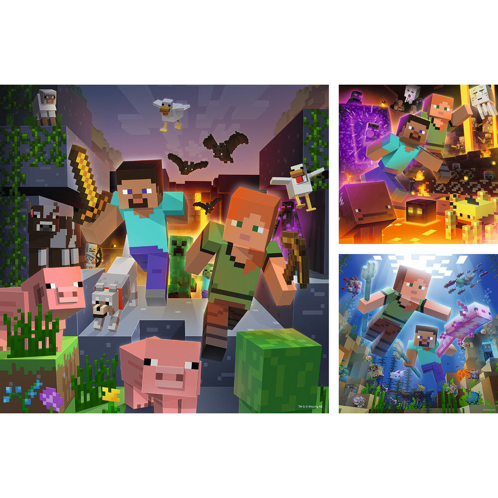 Puzzle Minecraft 3x49pzs