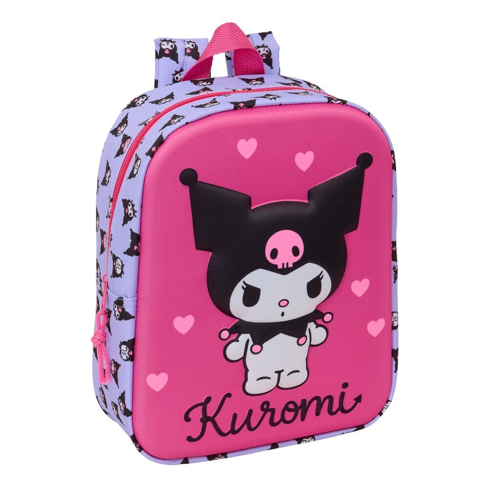 Mochila 3D Kuromi Hello Kitty 27cm Frikytopia