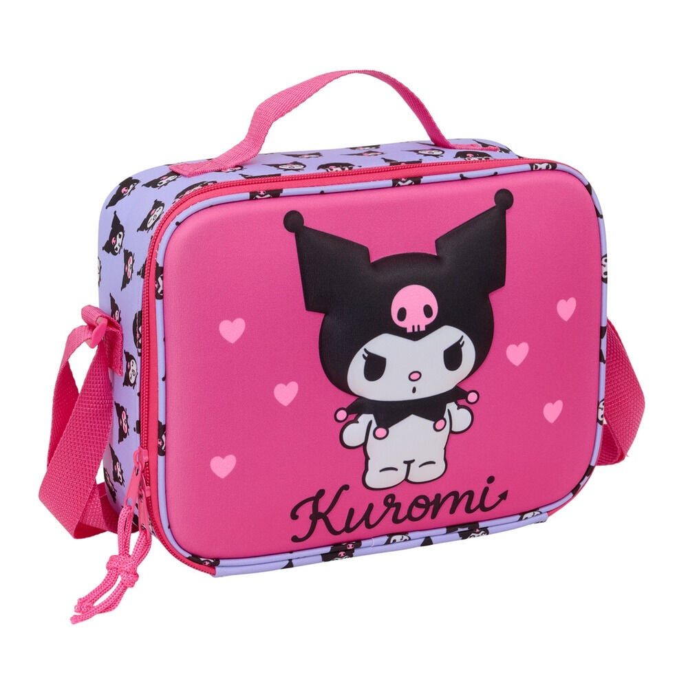 Bolsa portameriendas 3D Kuromi Hello Kitty termica Frikytopia