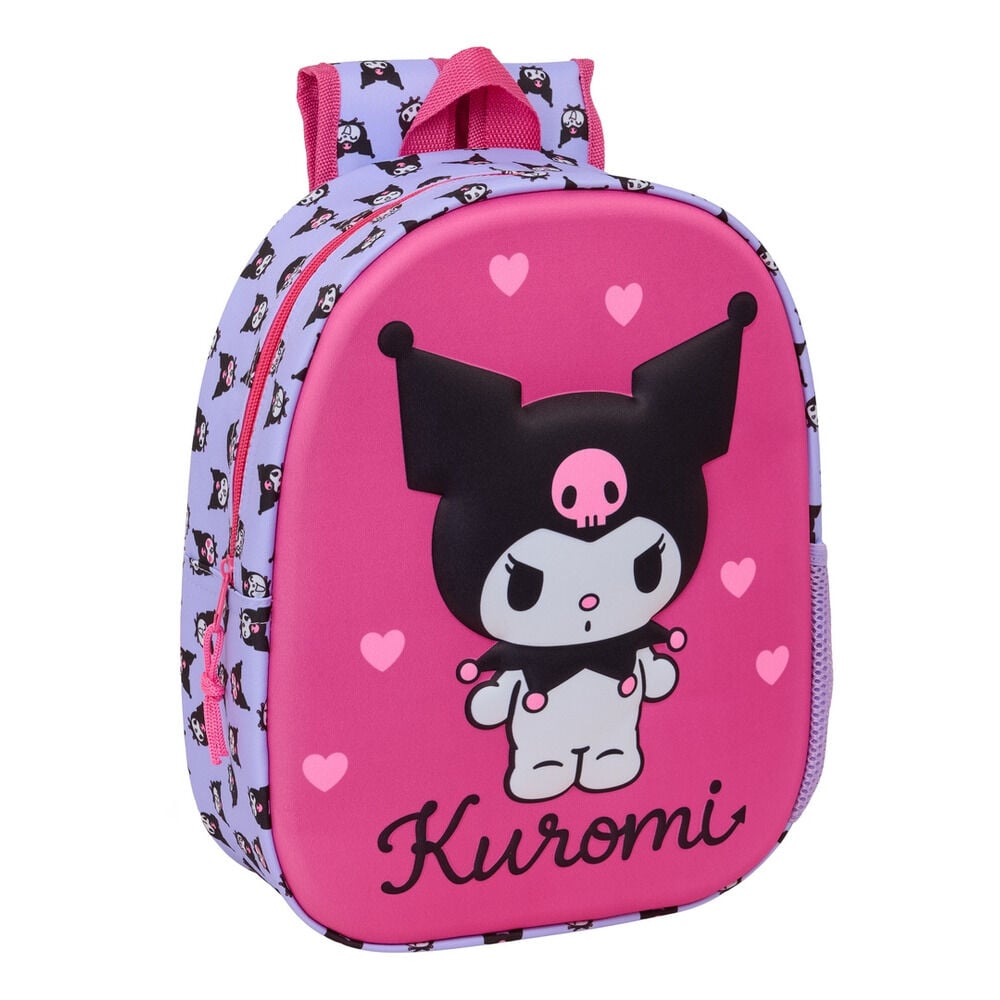 Mochila 3D Kuromi Hello Kitty 33cm Frikytopia