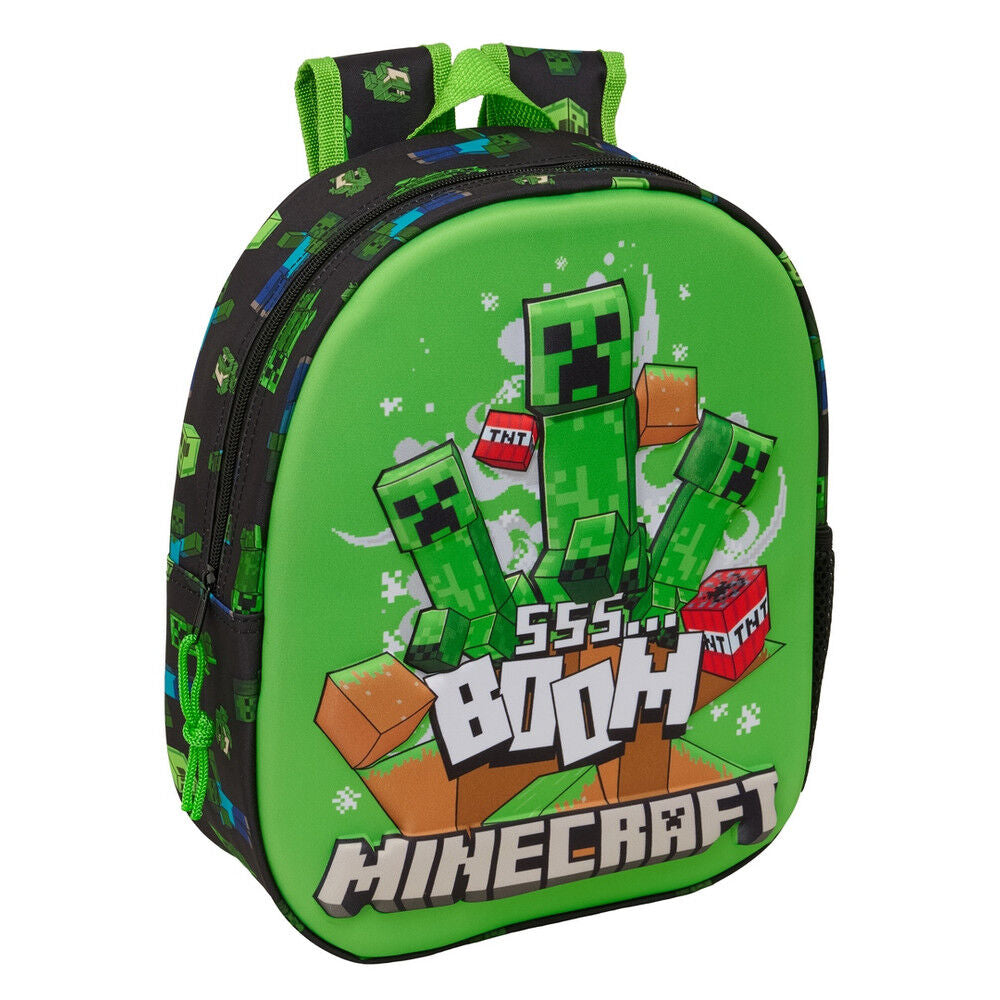Mochila 3D Minecraft 33cm Frikytopia