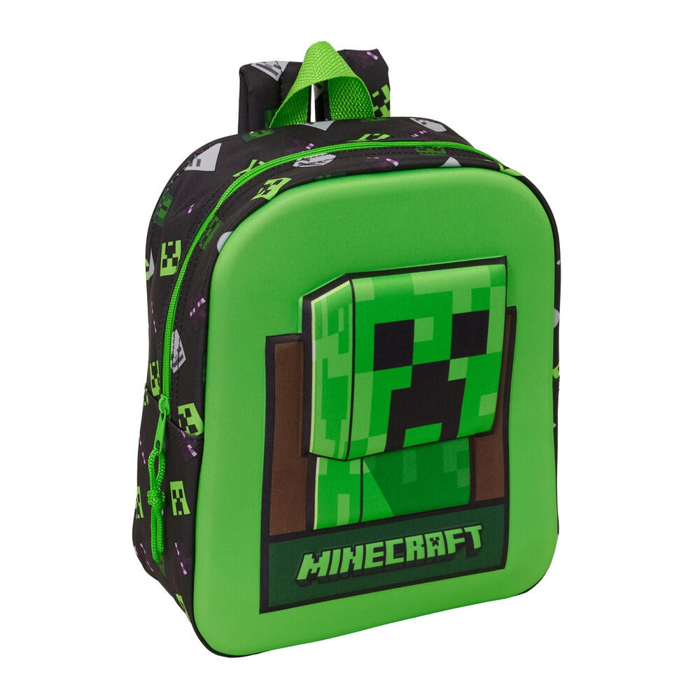 Mochila 3D Minecraft 27cm Frikytopia