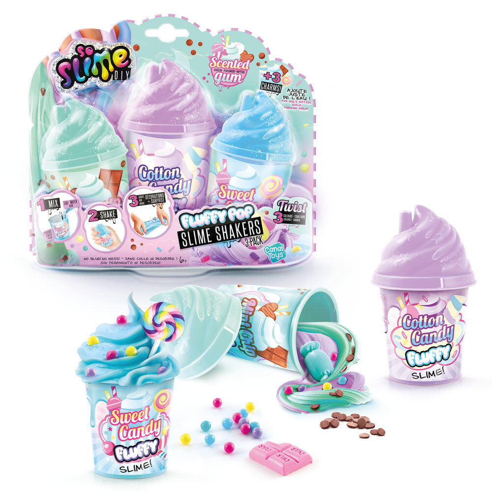 Set 3 botes esponjoso Slime Diy Frikytopia