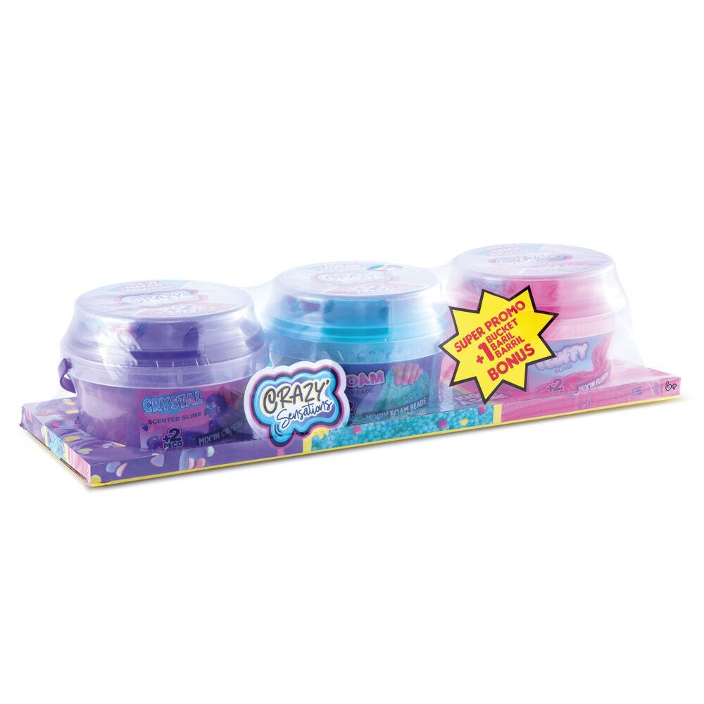 Set 3 cubos texturas mixtas Slime Sensations Frikytopia