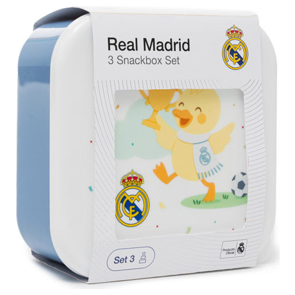 Set 3 fiambreras Real Madrid Frikytopia