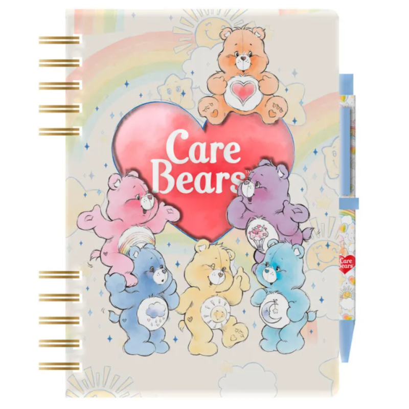 Cuaderno A5 + boligrafo y pegatinas Osos Amorosos Frikytopia