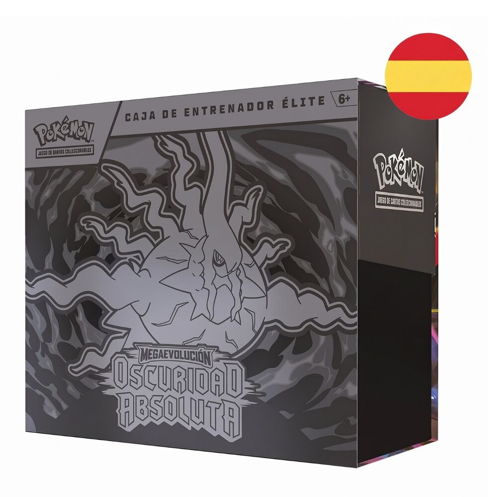 Estuche cartas Entrenador Elite Expansion Megaevolucion Oscuridad Absoluta Pokemon español Frikytopia