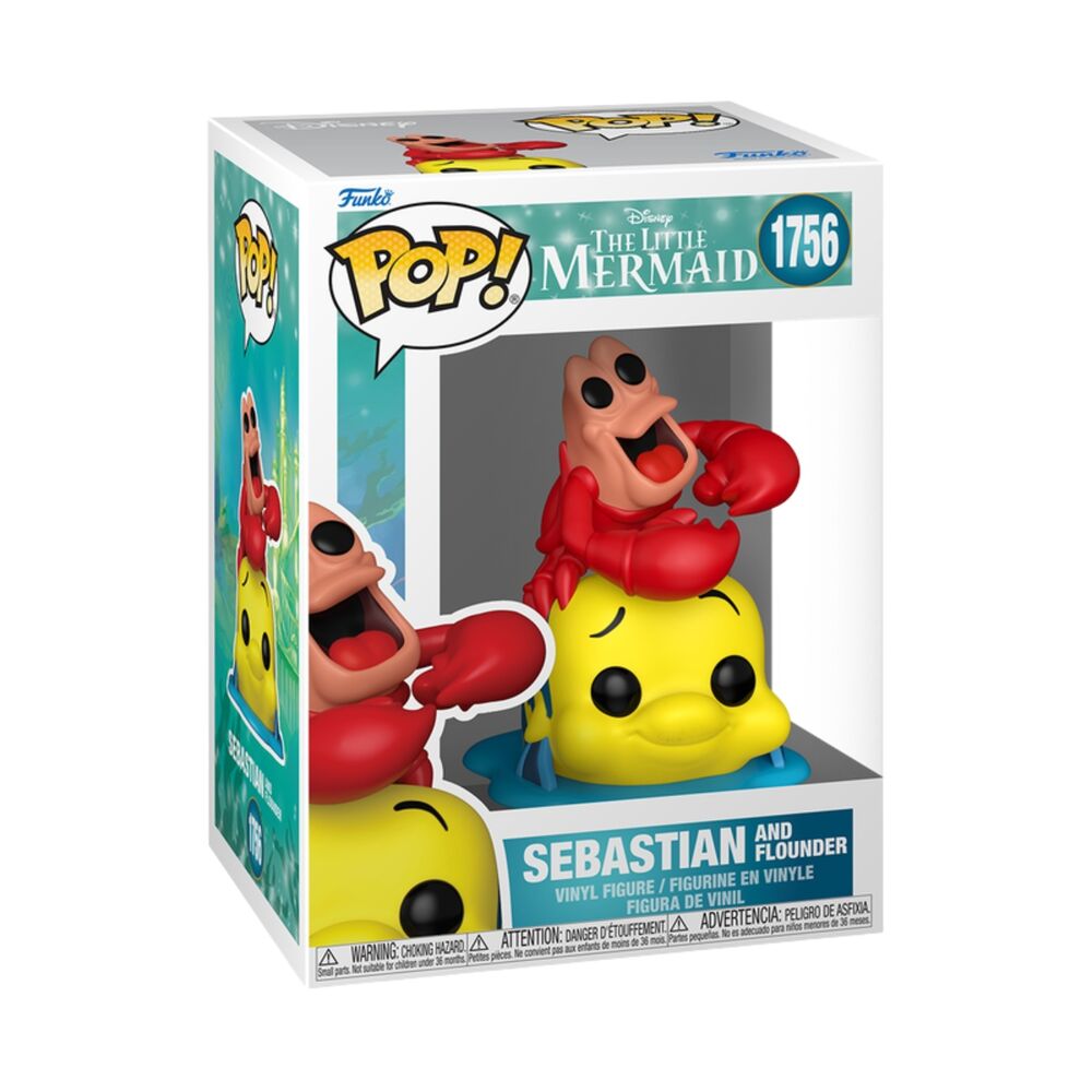 Disney Figura POP! Vinyl : TLM S3- Sebastian & Flounder 9 cm