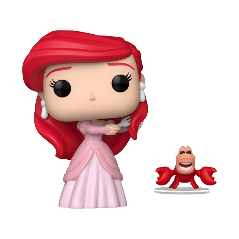 La sirenita Figura POP! Vinyl S3 – Ariel with Sebastian 9 cm