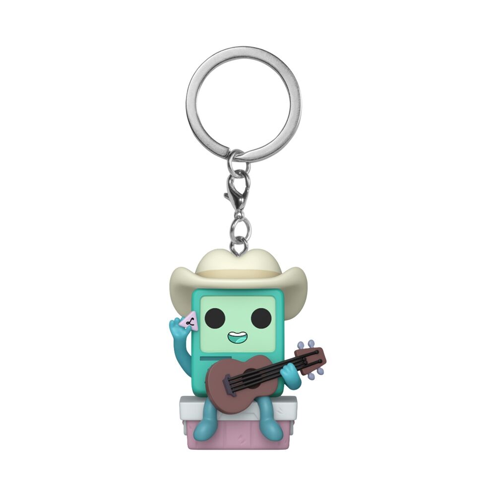 Llavero Pocket POP Adventure Time Cowboy BMO with guitar Frikytopia