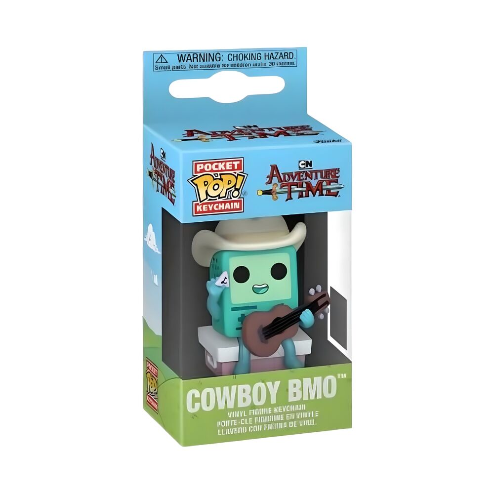 Llavero Pocket POP Adventure Time Cowboy BMO with guitar