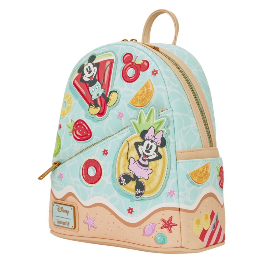 Mochila Disney Mickey & Minnie Beach Fun Loungefly 26cm