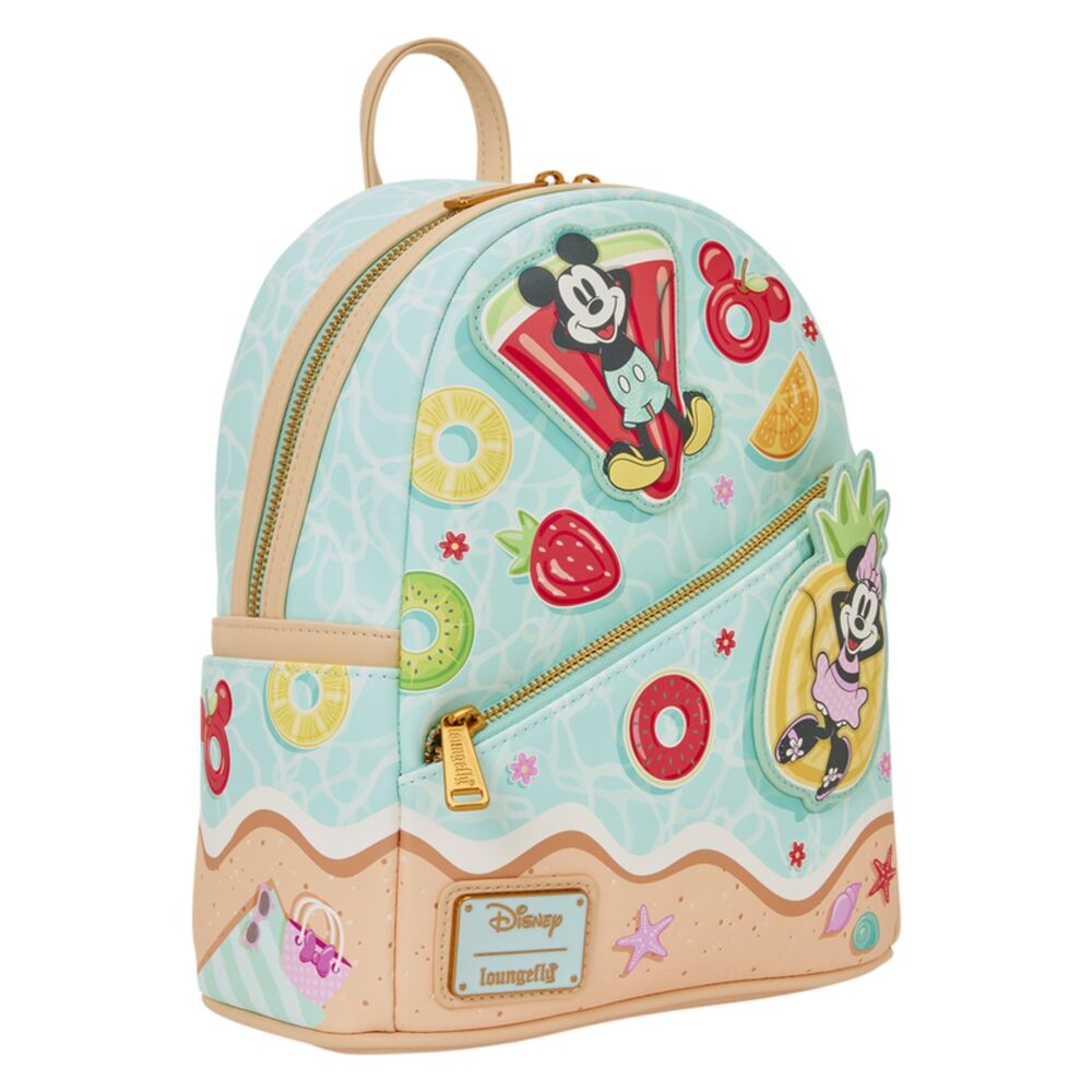 Mochila Disney Mickey & Minnie Beach Fun Loungefly 26cm