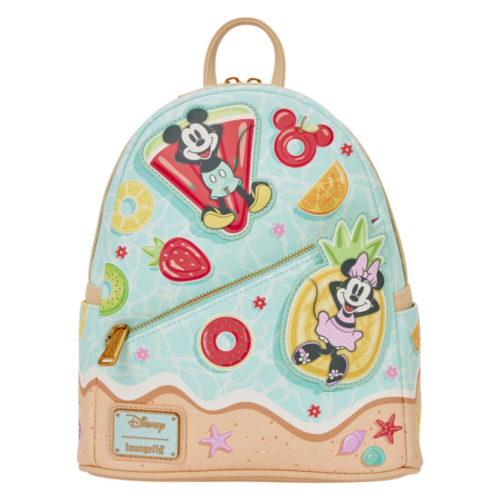 Mochila Disney Mickey & Minnie Beach Fun Loungefly 26cm Frikytopia