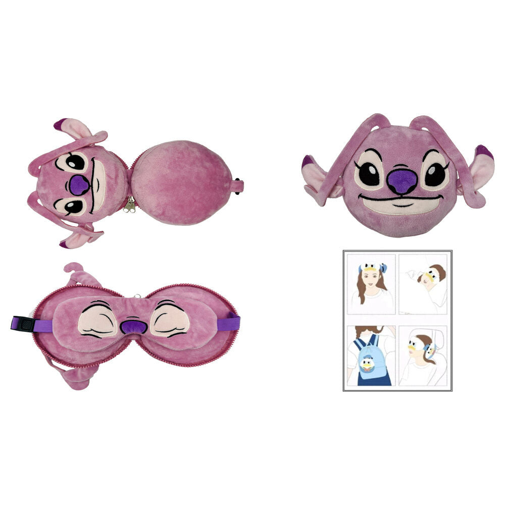 Cojin viaje antifaz Stitch Disney Frikytopia