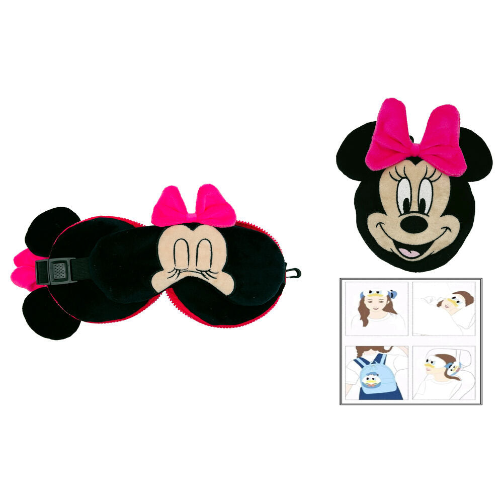 Cojin viaje antifaz Minnie Disney Frikytopia