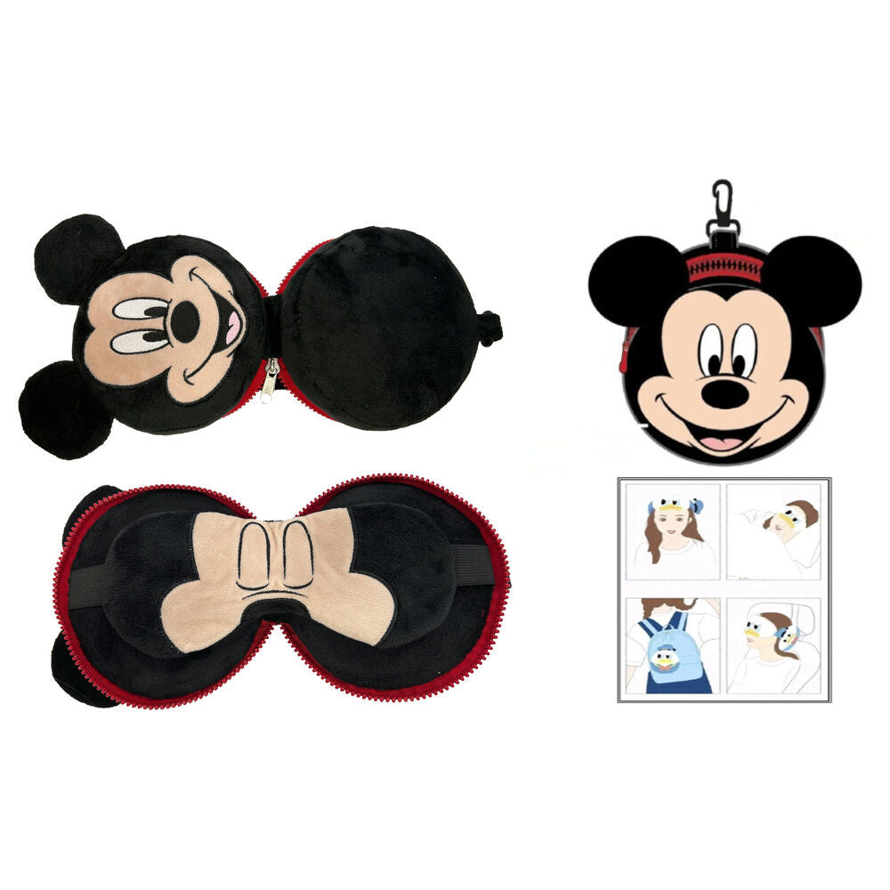 Cojin viaje antifaz Mickey Disney Frikytopia