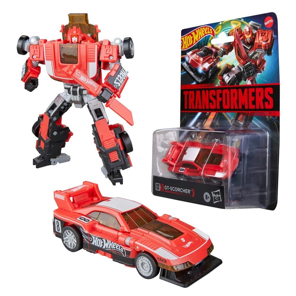 Figura Gt Scorcher Hot Wheels Transformers 12.5cm Frikytopia