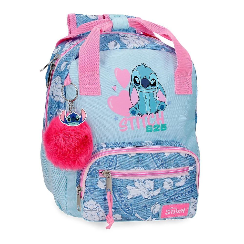 Mochila Hearts Stitch Disney 28cm adaptable Frikytopia