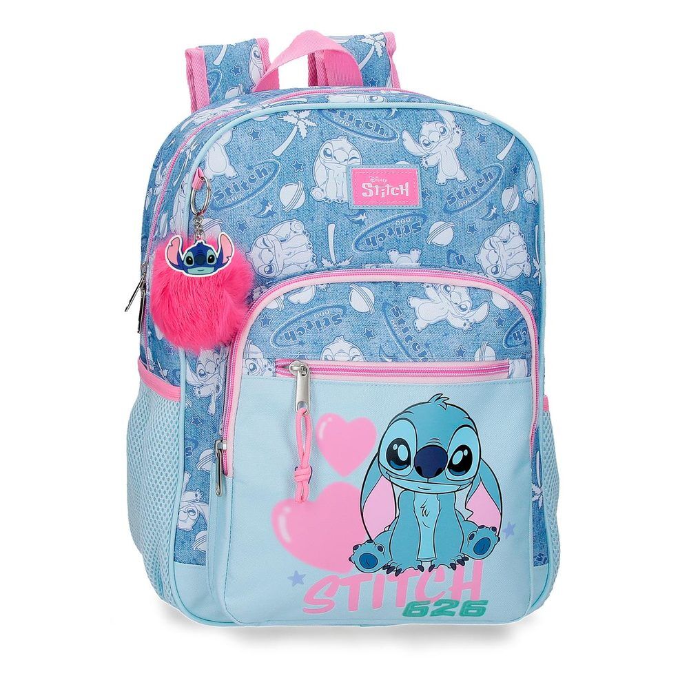 Mochila Hearts Stitch Disney 38cm adaptable Frikytopia