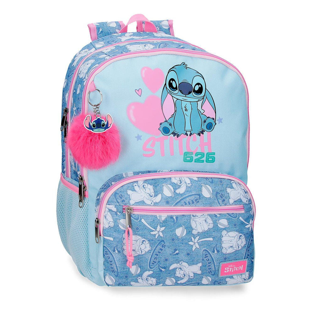 Mochila Hearts Stitch Disney 44cm adaptable Frikytopia