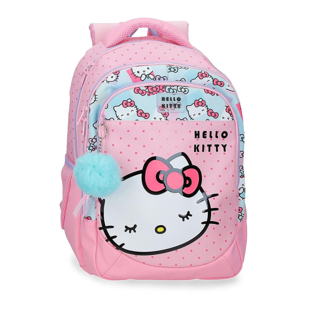 Mochila Bows Hello Kitty 42cm adaptable Frikytopia