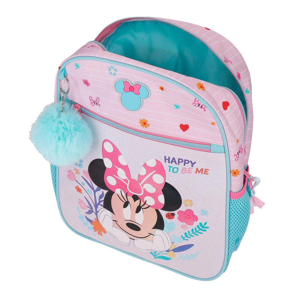 Mochila Happy To Be Me Minnie Disney 33cm adaptable