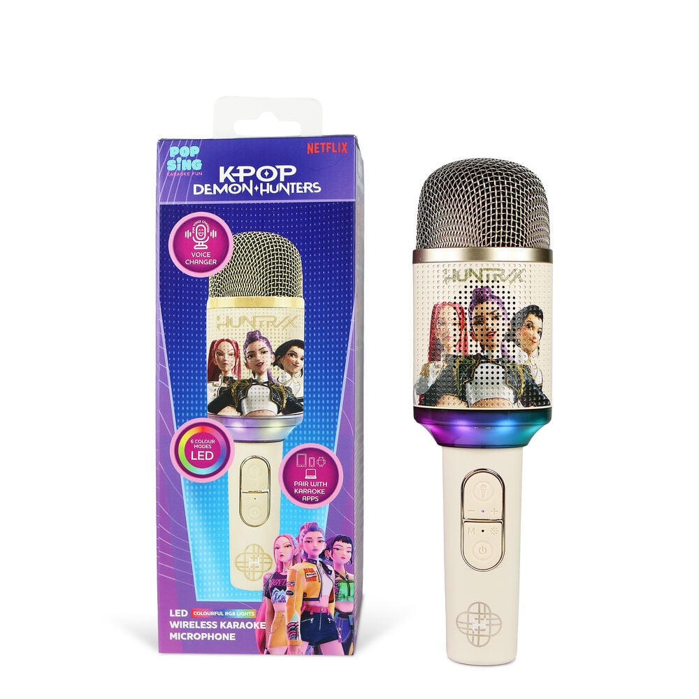 Micro Karaoke LED Golden Kpop Demon Hunter