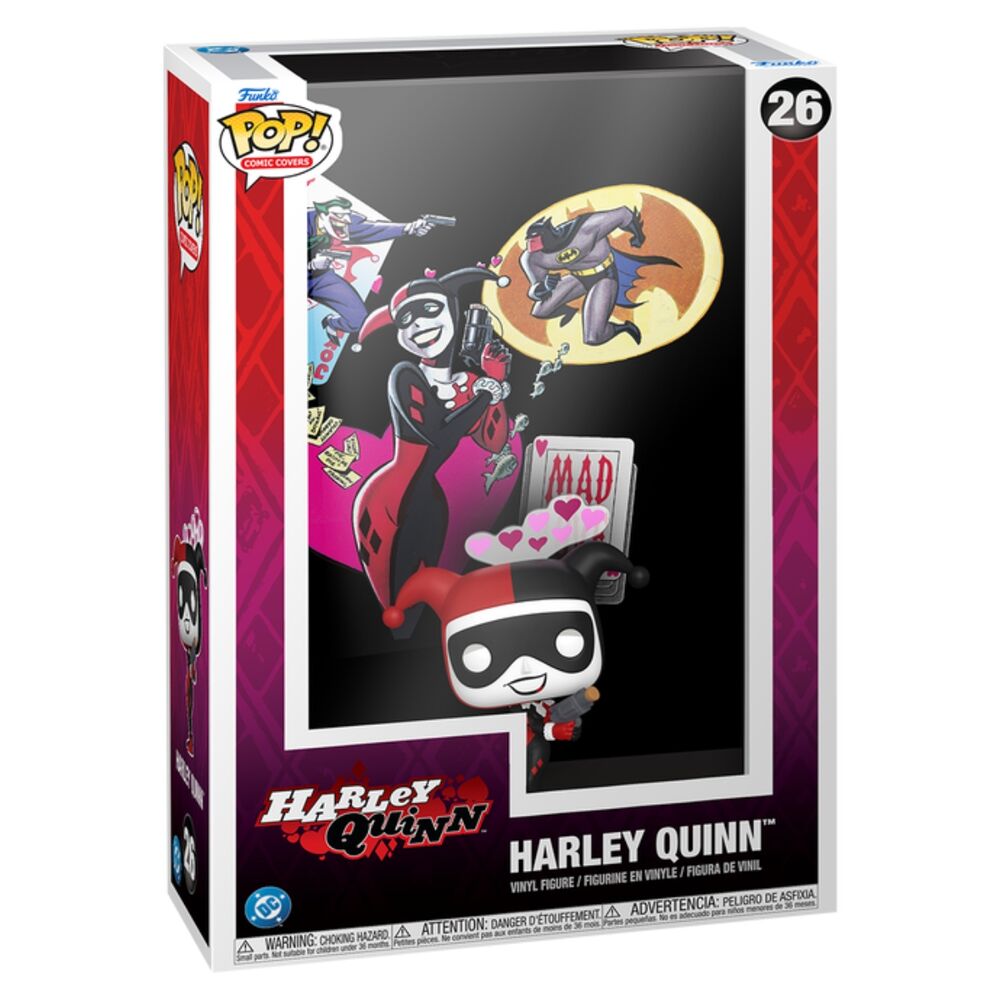 DC Comics POP! Comic Covers Vinyl Figura Harley Quinn 9 cm