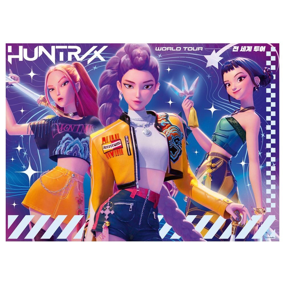 Puzzle KPop Demon Hunters 4x100pzs Frikytopia