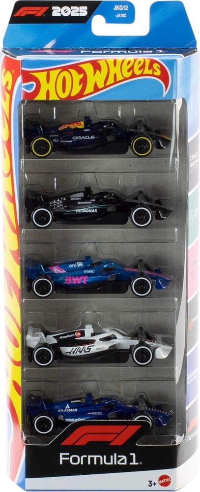 Blister 5 coches F1 Hot Wheels