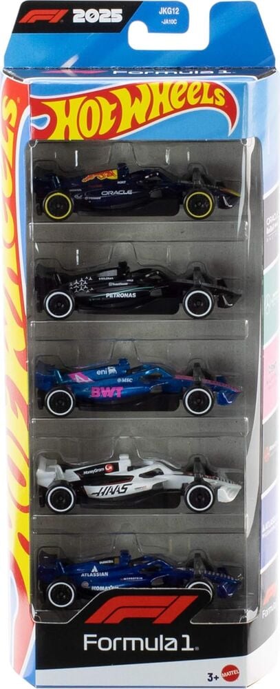 Blister 5 coches F1 Hot Wheels