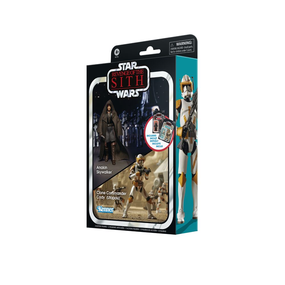 Star Wars Episode III Vintage Collection Pack de 2 Figuras Anakin Skywalker & Clone Commander Cody (Utapau) 10 cm