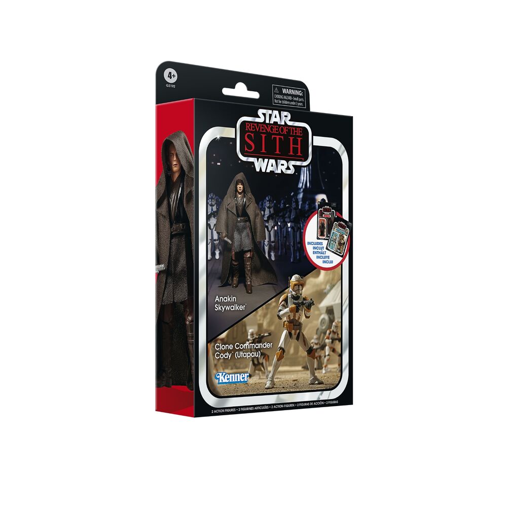 Star Wars Episode III Vintage Collection Pack de 2 Figuras Anakin Skywalker & Clone Commander Cody (Utapau) 10 cm