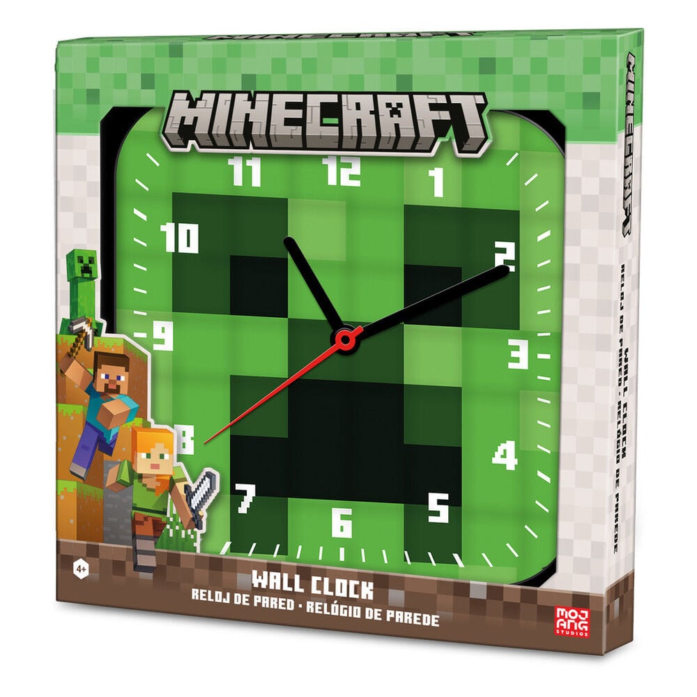 Reloj pared Minecraft Frikytopia