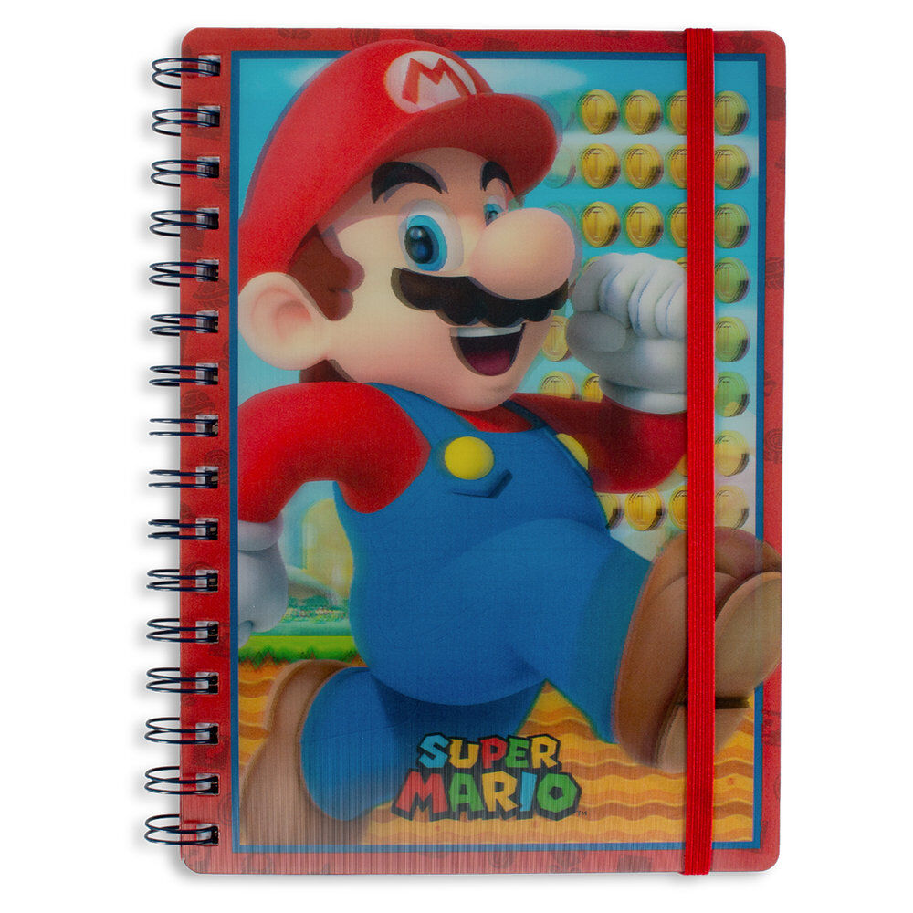 Cuaderno lenticular A5 Super Mario Nintendo
