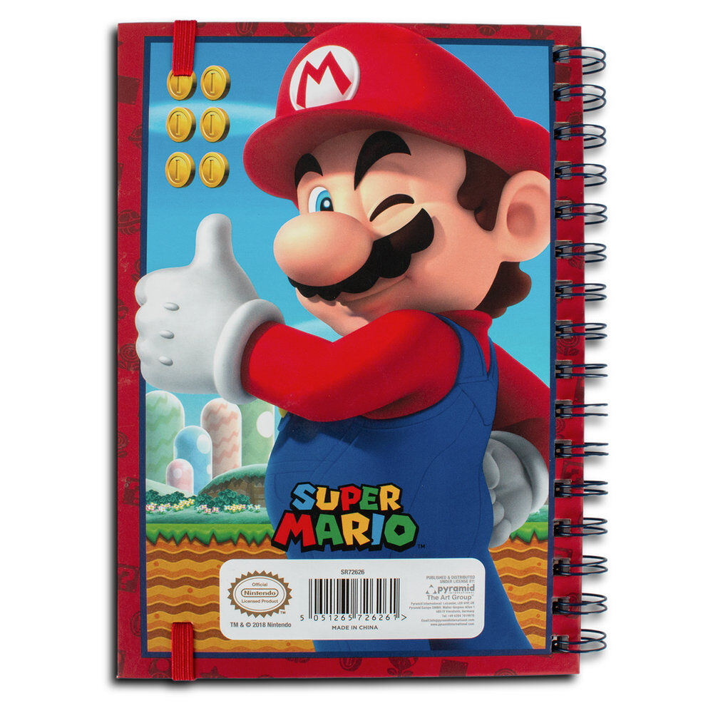 Cuaderno lenticular A5 Super Mario Nintendo