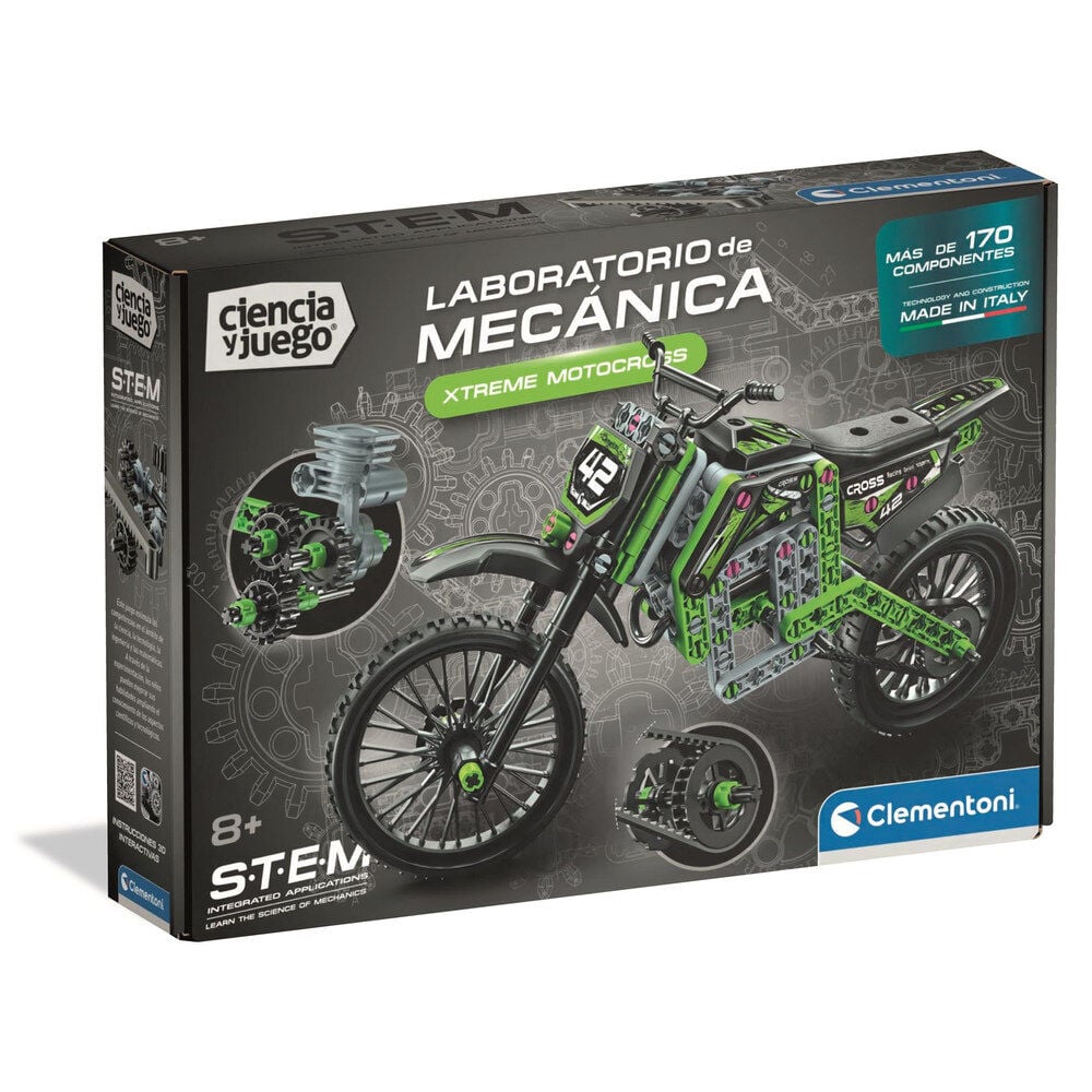 Juego Laboratorio Mecanica Moto de Cross S.T.E.M Frikytopia