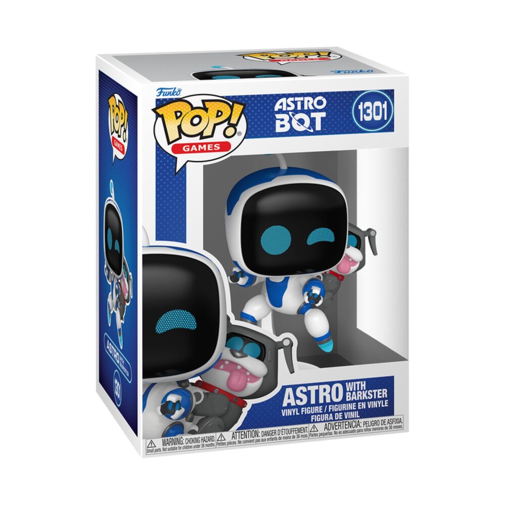 Astro Bot Figura POP! Games Vinyl Astro with Barkster 9 cm