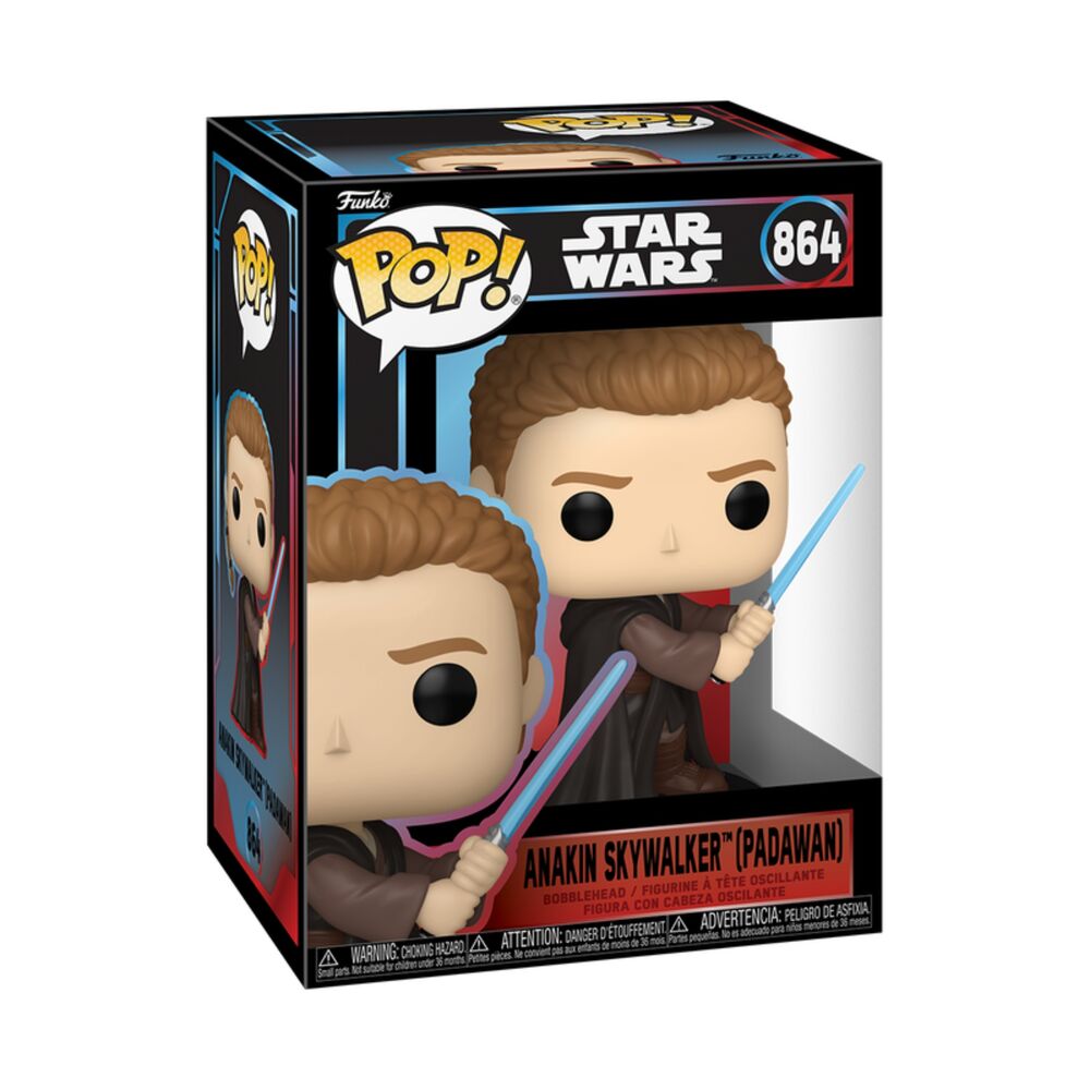 Star Wars Figura POP! Vinyl Cabezón Anakin Skywalker (Padawan) 11 cm