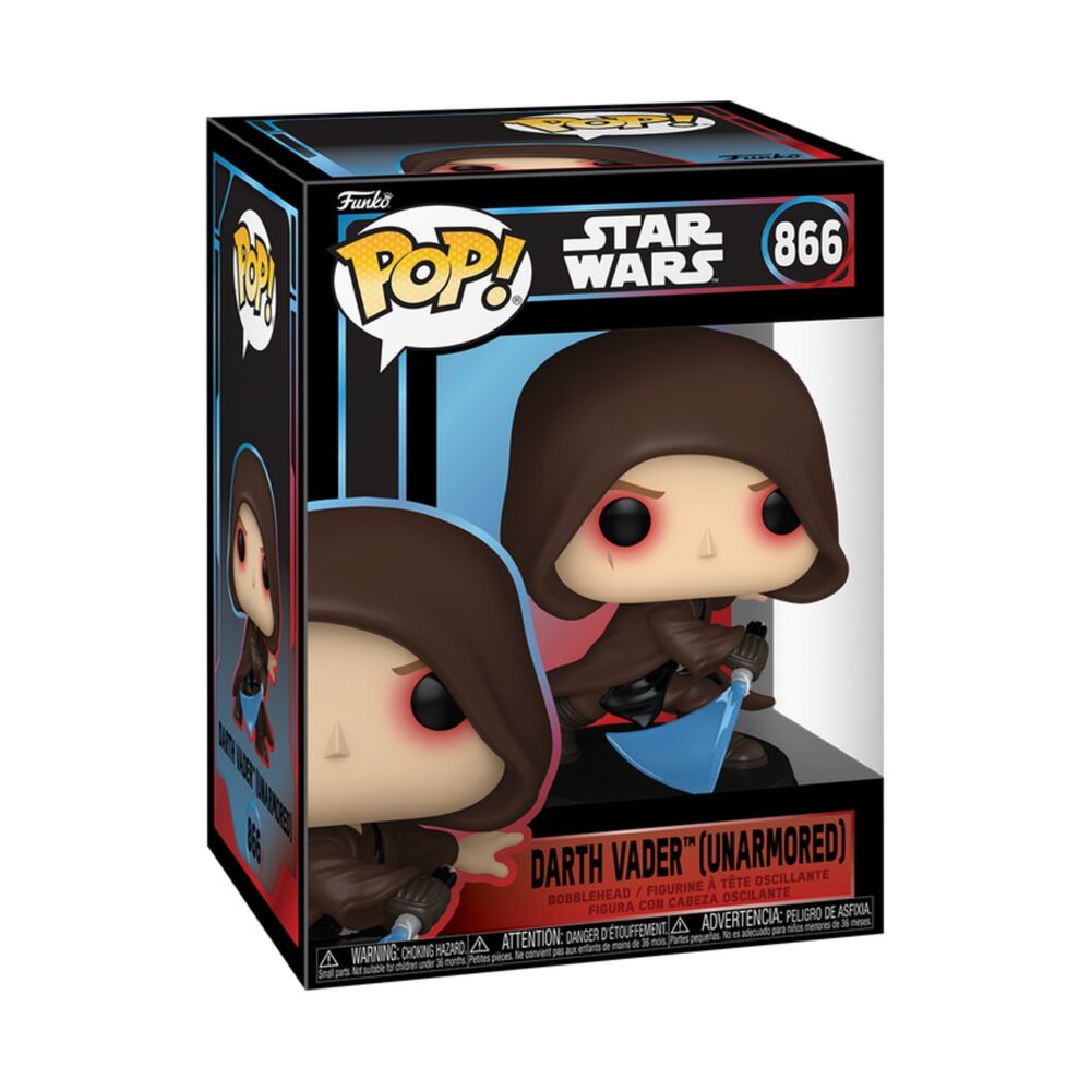 Star Wars Figura POP! Vinyl Cabezón Darth Vader (Unarmored) 10 cm