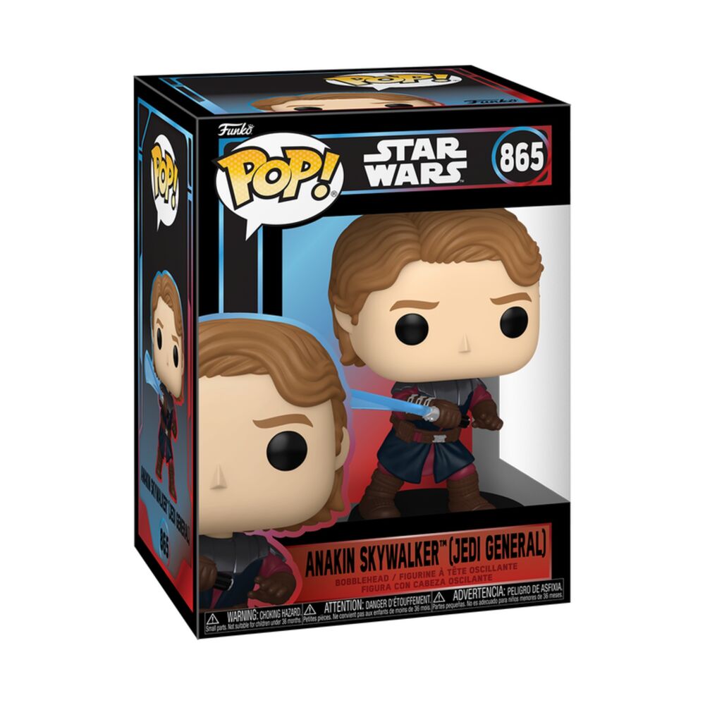 Star Wars Figura POP! Vinyl Cabezón Anakin Skywalker (Jedi General) 11 cm