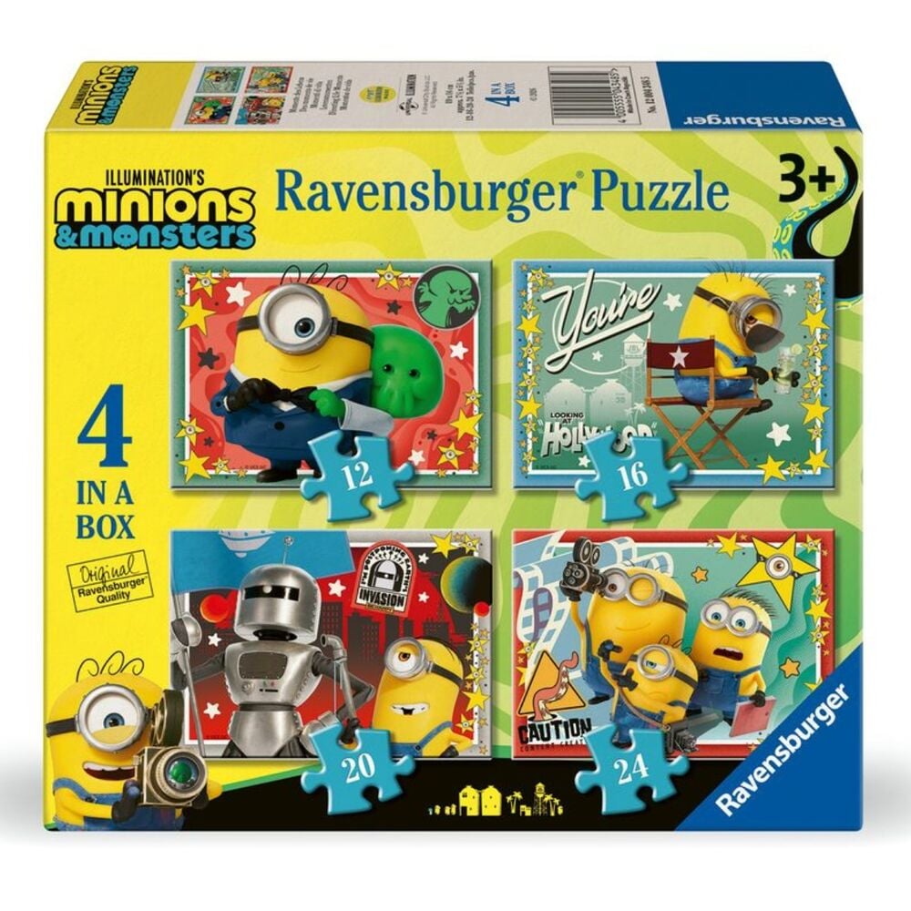 Puzzle Minions 3 12-16-20-24pzs