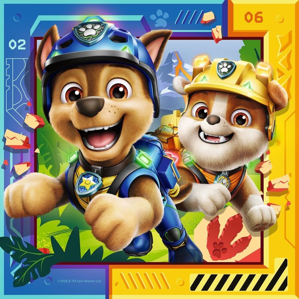 Puzzle Dino Movie Patrulla Canina Paw Patrol 3x49pzs
