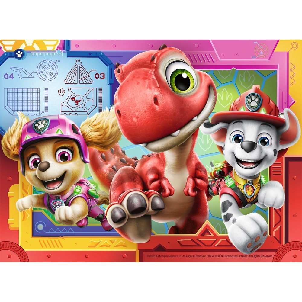 Puzzle Dino Movie Patrulla Canina Paw Patrol 12-16-20-24pzs