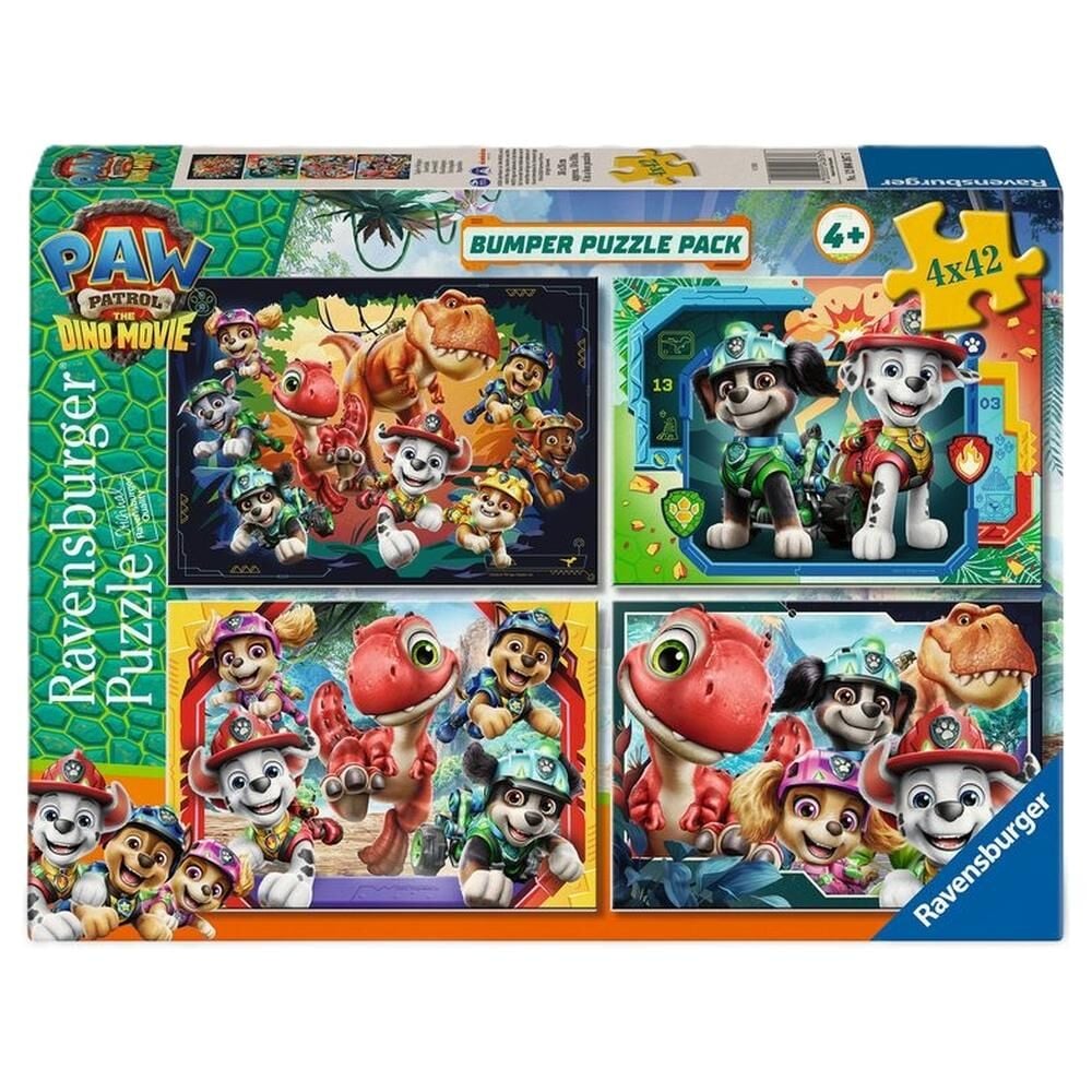 Puzzle Dino Movie Patrulla Canina Paw Patrol 4x42pzs Frikytopia