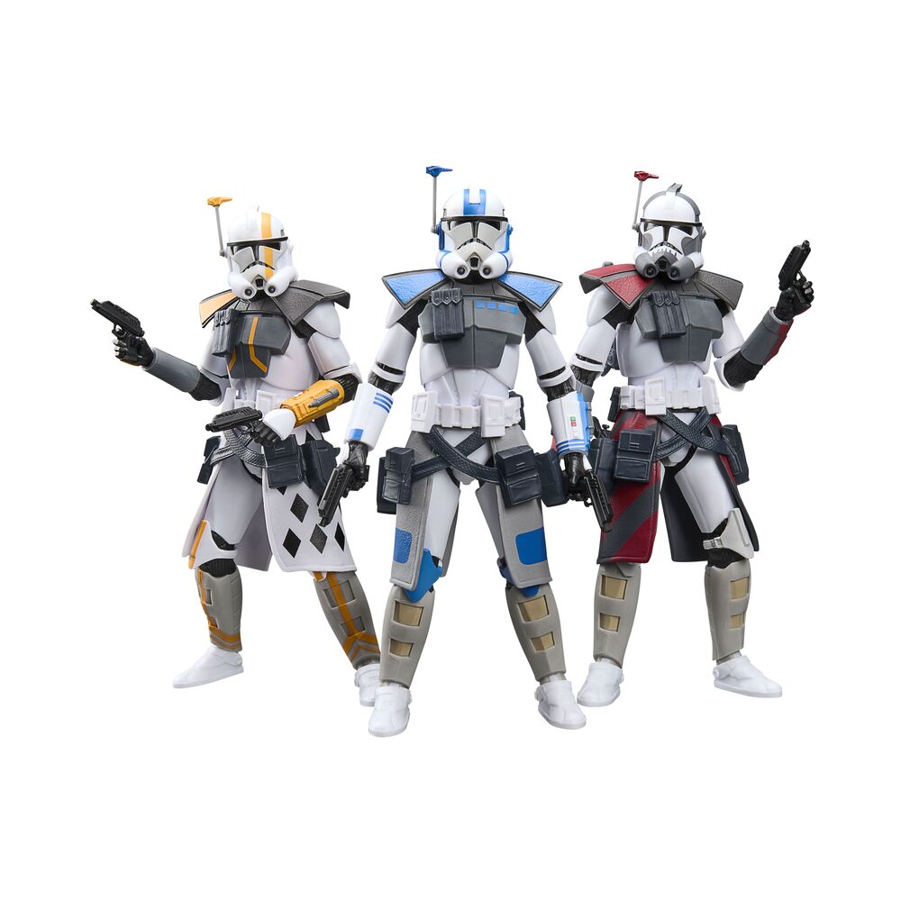 Star Wars: The Clone Wars Black Series Pack de 3 Figuras ARC Trooper Havoc, Colt & Blitz 15 cm