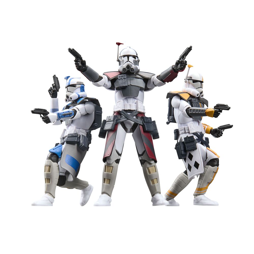 Star Wars: The Clone Wars Black Series Pack de 3 Figuras ARC Trooper Havoc, Colt & Blitz 15 cm